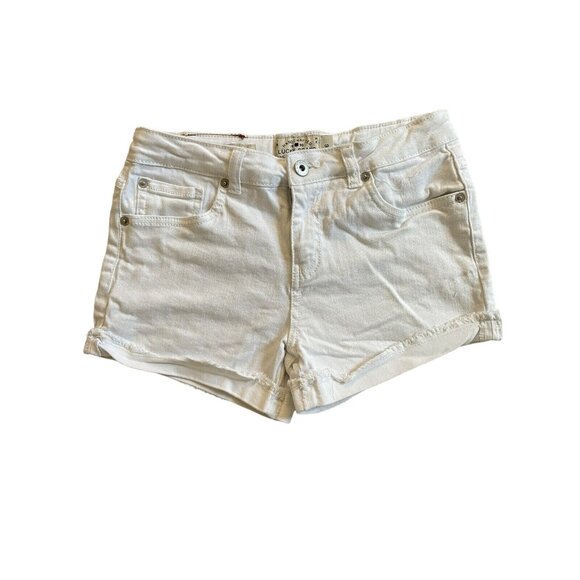 Lucky Brand White‎ Riley Short Size 16 Frayed Cuffed Hem - Picture 1 of 6